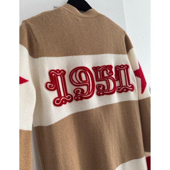 NWT Max Mara "Valido" 1951 Cardigan in Camel Stripe, size Small - Picture 10 of 11